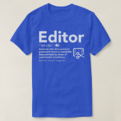 Redactionele definitie Funny Gift for Editor T-shirt (Design voorkant)