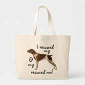 Redactionele Duitse Shorthaired Pointer Grote Tote Bag (Voorkant)