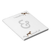 Redactionele Duitse Shorthaired Pointer Notitieblok (Schuin)