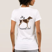 Redactionele Duitse Shorthaired Pointer T-shirt (Achterkant)