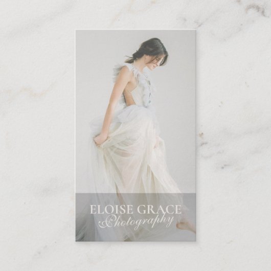 Redactionele foto QR Code Professionele fotografie Visitekaartje (Voorkant)