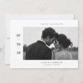 Redactionele foto Save The Date kaart (Voorkant)