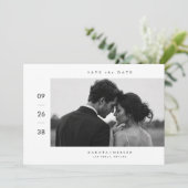 Redactionele foto Save The Date kaart (Staand voorkant)