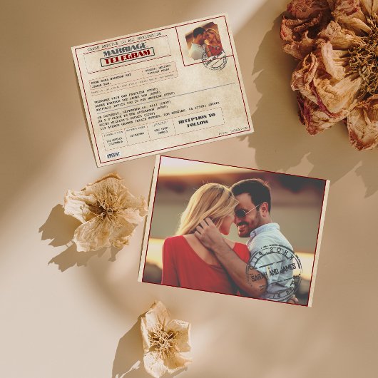 Redactionele foto's Vintage bruiloft Ouderwets Kaart