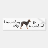 Redactionele Speelgoed Manchester Terrier Bumpersticker (Voorkant)