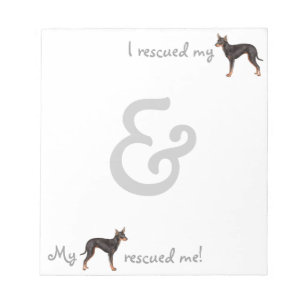 Redactionele Speelgoed Manchester Terrier Notitieblok