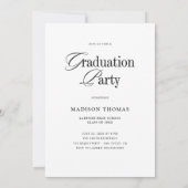 Redactionele typografie afstuderen kaart (Achterkant)