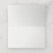 Redactionele typografie Huwelijk Plaatskaartje (Binnenkant ongevouwen)