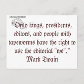 Redactionele "wij" briefkaart (Voorkant)