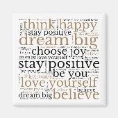 Redactivering WordArt Pattern Black Gold Magneet (Voorkant)