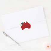 Redback Spider Australia Ronde Sticker (Envelop)