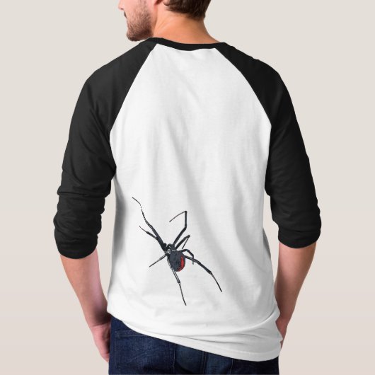 Redback Spider (Latrodectus hasselti) T-shirt (Achterkant)