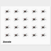 Redback Spider Ronde Sticker (Vel)