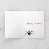 Redback Spider Verjaardag Kaart (Binnen)