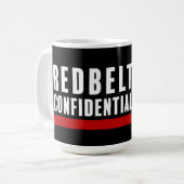 Redbelt Confidential Koffiemok (Voorkant links)