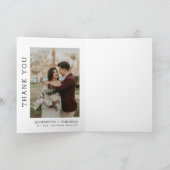 Redberry gevouwen bruiloft dank u kaart (Binnen)