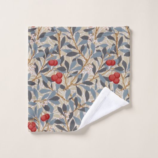 Redberry Tree, William Morris Bad Handdoek (Wasdoekje)