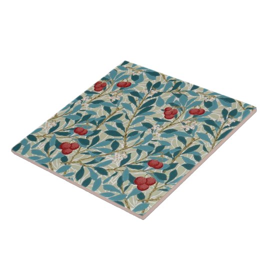 Redberry Tree, William Morris Tegeltje (Zijkant)