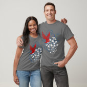 Redbird and Bluets (donker) T-shirt (Unisex)