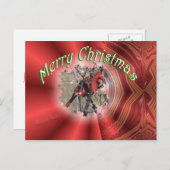 Redbird mC-past aan Feestdagenkaart (Voorkant / Achterkant)