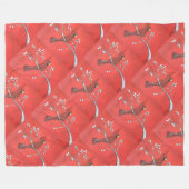 Redbird Rhapsody Fleece Deken (Voorkant (Horizontaal))