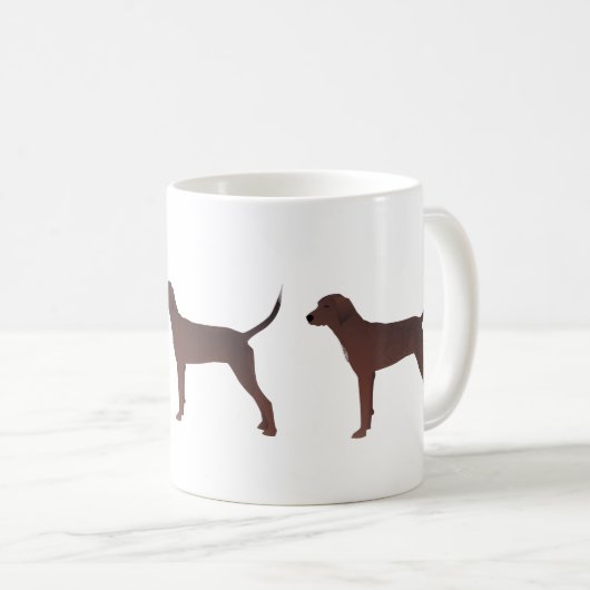 Redbone Coonhound Basic Breed  Ontwerp Koffiemok (Voorkant rechts)