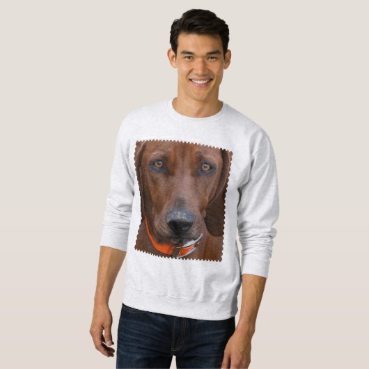 Redbone Coonhound Digging Trui (Voorkant volledig)