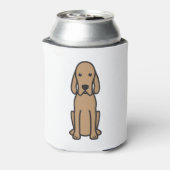 Redbone Coonhound Dog Cartoon Blikjeskoeler (Blikje Achterkant)