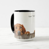 Redbone Coonhound Dog Mok (Voorkant links)