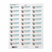Redbone Coonhound Dog Return Address Labels (Full Sheet)
