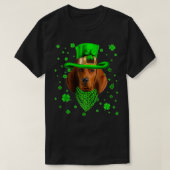 Redbone Coonhound Dog St Patricks Day Dog Pet T-shirt (Design voorkant)