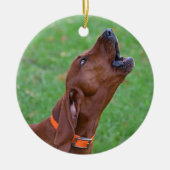 Redbone Coonhound Keramisch Ornament (Voorkant)