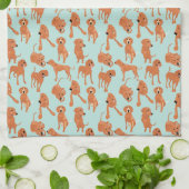 Redbone Coonhound Kitchen Towel Theedoek (Gevouwen)