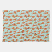 Redbone Coonhound Kitchen Towel Theedoek (Horizontaal)