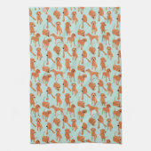 Redbone Coonhound Kitchen Towel Theedoek (Verticaal)
