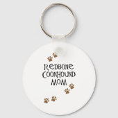 Redbone Coonhound mama Sleutelhanger (Voorkant)
