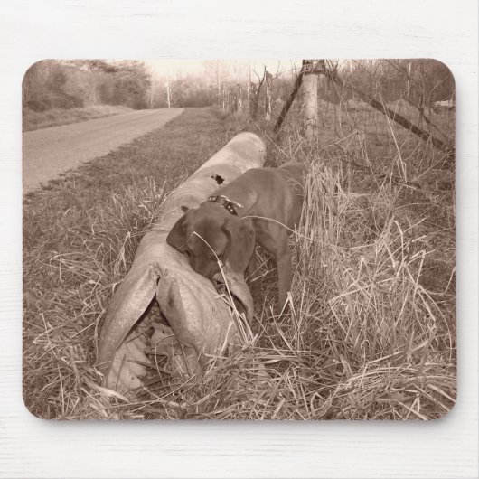 Redbone Coonhound Mousepad Muismat (Voorkant)