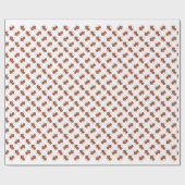 Redbone Coonhound Santa Paws Cadeaupapier (Vlak)