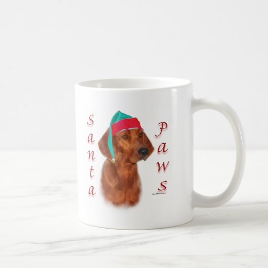 Redbone Coonhound Santa Paws Koffiemok (Rechts)