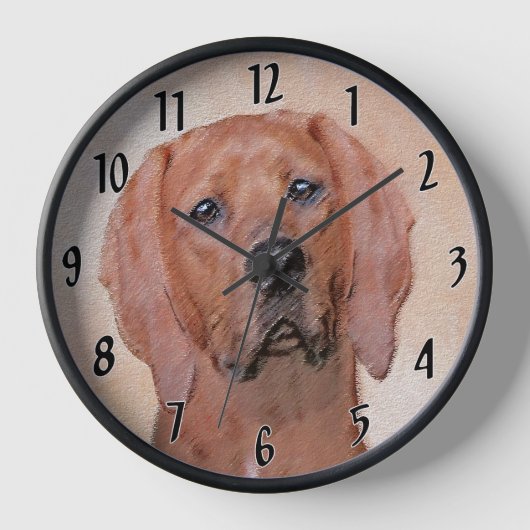 Redbone Coonhound Schilderij - Mooie Originele Hon (Voorkant)
