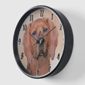 Redbone Coonhound Schilderij - Mooie Originele Hon (Hoek)