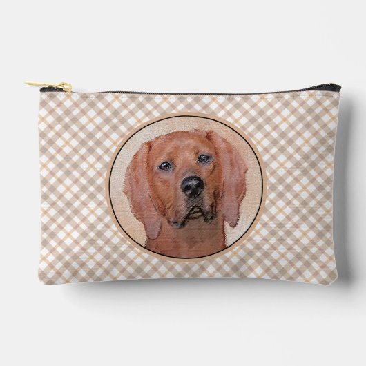 Redbone Coonhound schilderij Schattigee originele  Etui (Voorkant)
