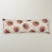 Redbone Coonhound schilderij Schattigee originele  Lichaamskussen (Achterkant)