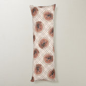 Redbone Coonhound schilderij Schattigee originele  Lichaamskussen (Achterkant (Verticaal))