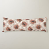 Redbone Coonhound schilderij Schattigee originele  Lichaamskussen (Voorkant)