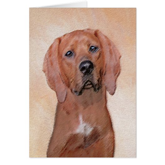 Redbone Coonhound-schildering - Kute Original Dog  (Voorkant)