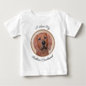 Redbone Coonhound-schildering - Kute Original Dog  (Voorkant)