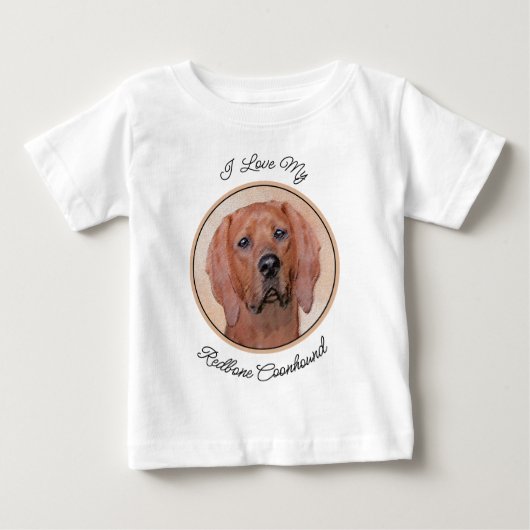 Redbone Coonhound-schildering - Kute Original Dog  (Voorkant)