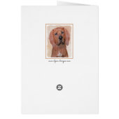 Redbone Coonhound-schildering - Kute Original Dog  (Achterkant)
