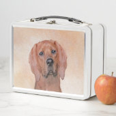 Redbone Coonhound-schildering - Kute Original Dog (In situ)